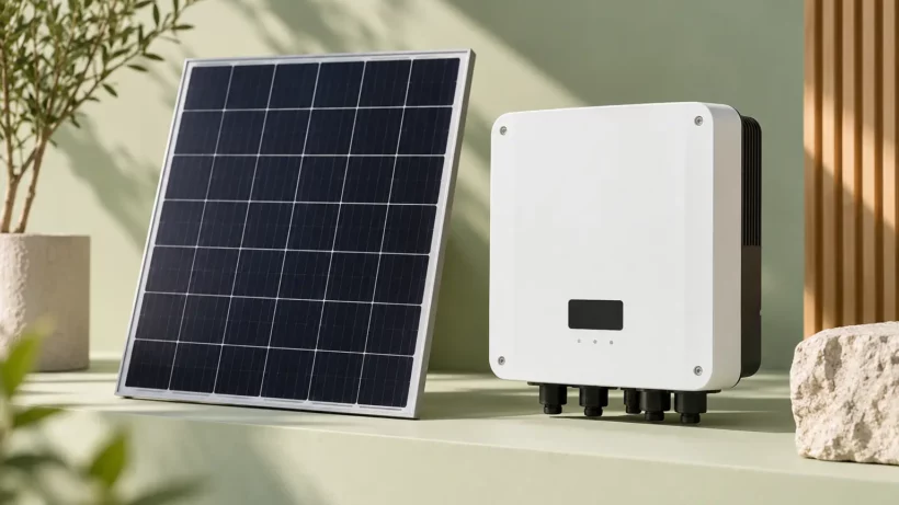 Illustration des équipements et des grandeurs d’un projet photovoltaïque